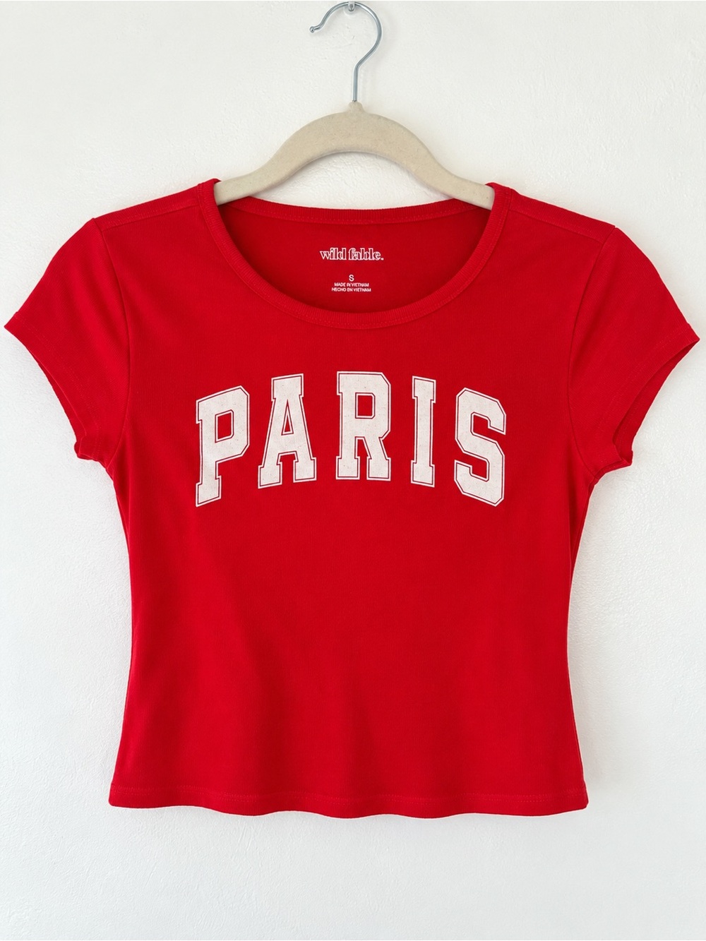 wild fable Red PARIS Graphic Short Sleeve Tee